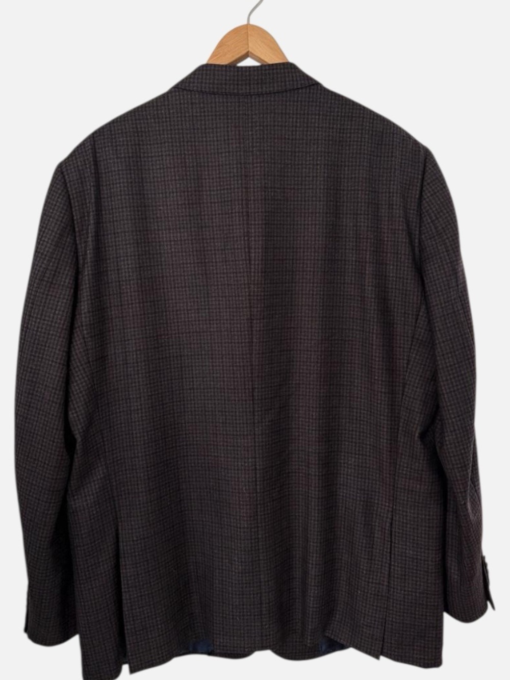 Ermenegildo Zegna Mila Wool Plaid Sport Coat Blazer 58R/US 48R Switzerland Brown - Picture 9 of 16